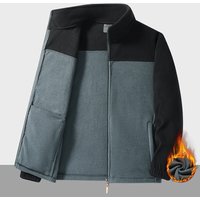 Thickened Double-sided Fleece Jacket Stand Collar Open Cardigan for Men And Women Outdoor Spring Autumn Warmth Outerwear