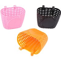 AliExpress NONE Hot! Front Handlebars Waterproof Rear Bike Basket Plastic Bicycles Basket With Fastens Strap For Boy Girl Bike Plastic Basket