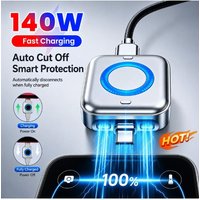 140W PD Fast Charging Automatic Power-Off Anti-Overcharge Protection Safe Charging Full-Capacity Separator For Phone