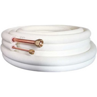 2/3/4/5/6/7 Meter Air Conditioner Copper Tube Coil 1/4'' 3/8" Foam Insulated Refrigerant Extension Tube with Nutsfor 6x10 1HP