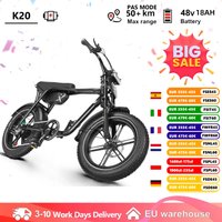 Elektrofahrrad 48V 18Ah E-Bike 20 Zoll 7-Gang Mountainbike 4.0 Fat Tire E-Bike LCD-Display E-Bike mit Federgabel