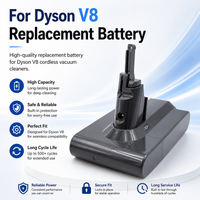 21.6V 16800mAh/28000mAh Replacement Battery for Dyson V8 Absolute Animal Fluffy Slim SV10 SV10K 967834 Cordless Vacuum Cleaner