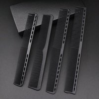 Carbon Fiber Hair Clipper Comb Hairdressers Hair Cutting Combs Barber Shop Hairdressing Hairbrush Hair Salon Styling Tools Y0119