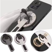 Double Sided Magnetic Finger Ring Holder Rotate Phone Stand Multi Function Phone Stand For iPhone 17 16 Portable Lazy Man Stand