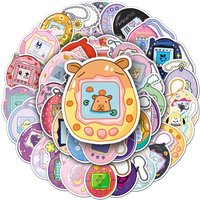 10/30/50pcs Kawaii Electronic Pets Graffiti Stickers Cartoon Game Console Decals Toy DIY Guitar Helmet Laptop Waterproof Sticker