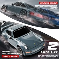 1:24 Scale 2.4G 4WD Drift RC Car, High-Speed Racing Car with Drift & Racing Tires, Full Proportional Control