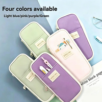 1/2 Piece Kawaii Pencil Case Double Layer Large Capacity Pencil Bag Storage for Office Stationery Storage Box School Supplies