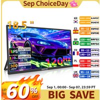 HGFRTEE Portable Monitor 18.5inch 120Hz Resolution Travel Size Gaming Display with USB-C Connection for Laptop PC Game Consoles