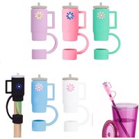 1Pcs Home Kitchen Party Silicone Straw Cover Caps Compatible 10mm for Stanley Cup Reusable Straw Tip Covers Drinking Straws Plug