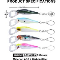 Goture 1pcs Fishing Lure Bottle Opener Stainless Steel Fish Pattern Fishing Accessory for Beer Dining Bar Gadgets Kitchen Tool