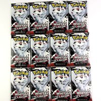 10/20pcs English Pokemon Card Black Bolt White Flare Booster Battle Pokemon Trade Card Transaction Gifts