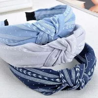 Korean Versatile Fabric Big Bow Wide Edge Popular Hair Hoop Pressing Fashion Headband Hair Clip Headwear