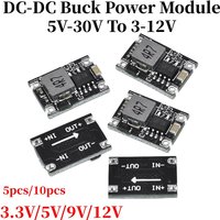 5/10pcs DC-DC Buck Converter Step Power Supply Module 5V-30V To 3.3V 5V 9V 12V 3A Voltage Regulator for Car Motorcycle Battery