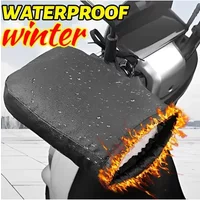 AliExpress NONE Bike Handlebar Mitts Waterproof Winter Warm Cycling Gloves for Motorcycle Bicycle E Bike Scooter Windproof Thickened Hand Warmer