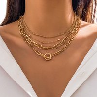 Separable 5 Layered Chian Necklace Set for Women Trendy Rhinestone Chain Short Choker Necklace on Neck 2023 Fashion Jewelry Gift