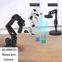 Assembled SO-ARM101 Kit 6 Dof Robotic Arm with Claw 200W Camera Embodied AI Visual Robot Kit for LeRobot Hugging Face Projects