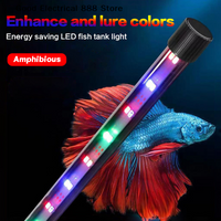 17-47CM Aquarium LED Lighting Submersible Mood Lamp USB Waterproof Fish Tank Decorative Plant Grow Light Accessories 110-240V