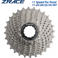 ZRACE Bicycle Cassette 11 Speed Road / MTB Bike Freewheel 11-25T / 28T / 32T / 34T / 36T, Compatible with Ultegra 105