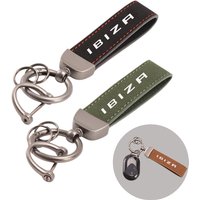 Suede Kaychain Car Key Ring Holder Pendent High-end Gifts For Seat Ibiza 6L 6J 6P 6F 6KJ1 2002-2015 2016 2017 2018 2019-2026