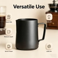 Stainless Steel 350/600ml Coffee Steaming Pitcher Thickened Milk Frothing Cup Latte Art Spout Design Barista Coffee Shop Tools
