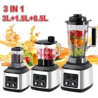 3-in-1-Elektromixer, 9500 W Kraftstoff, multifunktionaler gemischter Entsafter, Smoothie-Maker, 3 l + 1. 5l + 0,5L Behälter Küchenmaschine Boxer