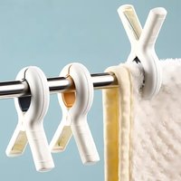 6/12Pcs Plastic Clothes Pins with Strong Anti-Rust Springs Heavy Duty Beach Towel Clips Laundry Clothespins Towel Clips