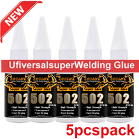 Loolifl502 Super Glue Instant Fast-Drying Cyanoacrylate Adhesive Leather Rubber Glass Wood Metal Strong Bonding Liquid Glue Tool