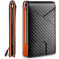 DIENQI Carbon Fiber Rfid Slim Card Luxus Brieftasche Geld Tasche Herren Brieftasche Bifold Billfold