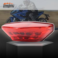 Motorcycle Taillight LED Brake Light Stop Reversing Lamp 3 Wires ATV Scooter ADV Dirt Bike Rear Tail Light Universal Accessories