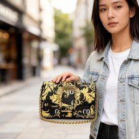 Stylish Large Tote Diaper Bag: Elegant Crossbody Handbag For Women With Luxury Designer Logo And Unique Vintage Style