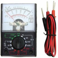 Mini Analog Multimeter Tool AC/DC 1000V Voltmeter 250mA Ammeter 1K Resistance Meter Handheld Pointer Voltage Multimeter