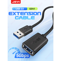JEYI USB 3.0 GEN1 Extension Cable (Male to Female)-5Gbps High-Speed Data Transfer for Keyboard/Mouse/Flash Drive