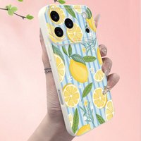 For Xiaomi 15T Pro 5G 11 Lite 5G 14 14T 13T 12T Case Fresh Lemon Print Pattern Cover For Poco F7 5G F6 F5 X7 X6 X5 M6 Soft Funda