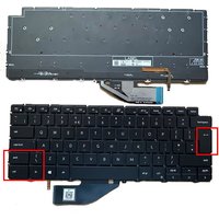 UK Backlit Laptop Keyboard for Dell XPS 13 9310 2-in-1 7390 2 in 1 P103G NSK-ET2BC NSK-ET0BC 03PMXP 0RD0CJ 06DKJ8