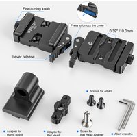Arca Swiss Clamp Quick Release Clamp with Lever Release WEYLLAN AR40 Aluminum Bipod Adapter for Atlas &Harris Bipod &Tripod Head