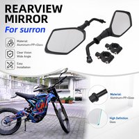 AliExpress JFGRACING Ebike Rearview Mirror With Fixed Bracket For Sur-Ron Surron X S Light Bee Off-Road Electric Vehicle Dirt E-Bike Parts