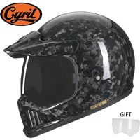 Full Face Motorcycle Helmet Lightweight Carbon fiber Helmet Racing for Men Women DOT Ece-R22/05 Approved CYRIL FF380