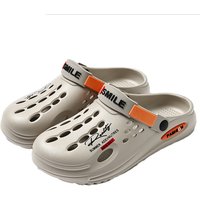 Men's Slippers EVA Hole Mens Mules Non-Slip Slippers Thick Soft Platform Slide Fashion Comfortable Men's Sandals Summer Shoes