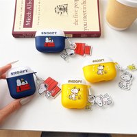 For Airpods Pro 3 Case,Snoopy 3D Anime Dog Protective Earphone Cover For Airpods Pro 2/Airpods 4 3 2 1 Cover With Keychain