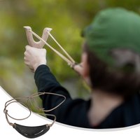 Leather Throwing Sling Old-Fashioned Slingshot for Outdoor Sports Camping Hiking Hunting Accessories