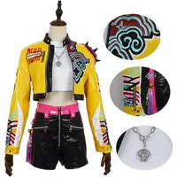 New Movie K-Pop Demon Hunters Cosplay Costume Rumi Top Pants Jacket Set Halloween Party Props Stage Show Accessories