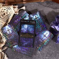 10 Sheets Retro Dark Castle Craft Paper, Mysterious Castle Patterns for Journal Scrapbook DIY