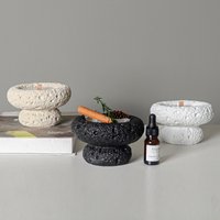 1pcs Nordic INS Style Creative Cement Candle Holder Smokeless Scented Candle Empty Jar for Bedroom Romantic Home Decor Ornament