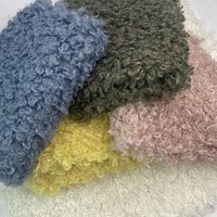 2027 New Teddy Plush Fabric Polyester Soft Fabric Promotion by Meter DIY Doll Hair Non Elastic Solid Color Single sided Velvet
