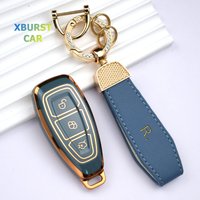 TPU Auto Remote Shell Protector Fob Keychain Für Ford Ecosport ST Kuga C-Max B-Max Fokus 3 4 Mondeo MK3 MK4 Fiesta Schlüssel Fall Abdeckung