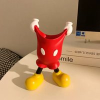 Hot MiQI Cute Cartoon Pants Pen Holder Desktop Storage Organizer For Office Home Vanity Students Makeup Brush Toothbrush Holder