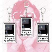Album Kiss All The Time. Disco, Occasionally Keychain Accessories Aperture Arylic Music Playlist Code Keyring Pendant Fans Gifts