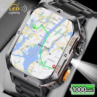 Smartwatches For Xiaomi 2026 Military Bluetooth Health GPS Smart Watch New Men Voice AI Monitoring Call Sports Rugged Waterproof