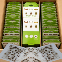 1-20PCS Insect Sticky Traps Sticky Glue Pheromone Moth Trap Moth Sticker Killer for Pantry Closet Clothes Kitchen Food Cupboard