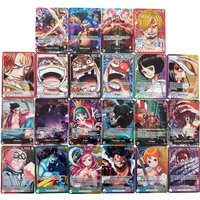 Anime One Piece OPCG English Leader Replica OP09 OP10 OP11 Nami Luffy Koby Usopp Teach Shanks Sanji Game Anime Collection Cards